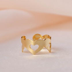 Anillo corazón calado