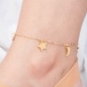 Tobillera lunas y estrellas