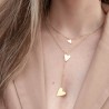 Cadena corazón doble
