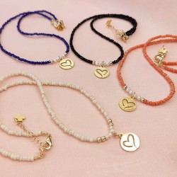 Collar cristal corazón